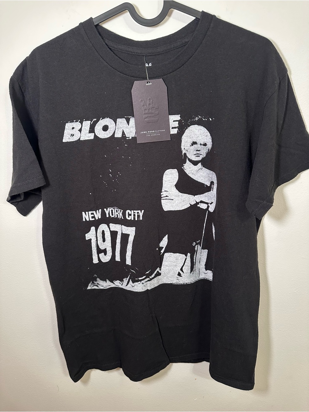 Junk Food Clothing Black Blondie 1977 New York City Graphic Tee